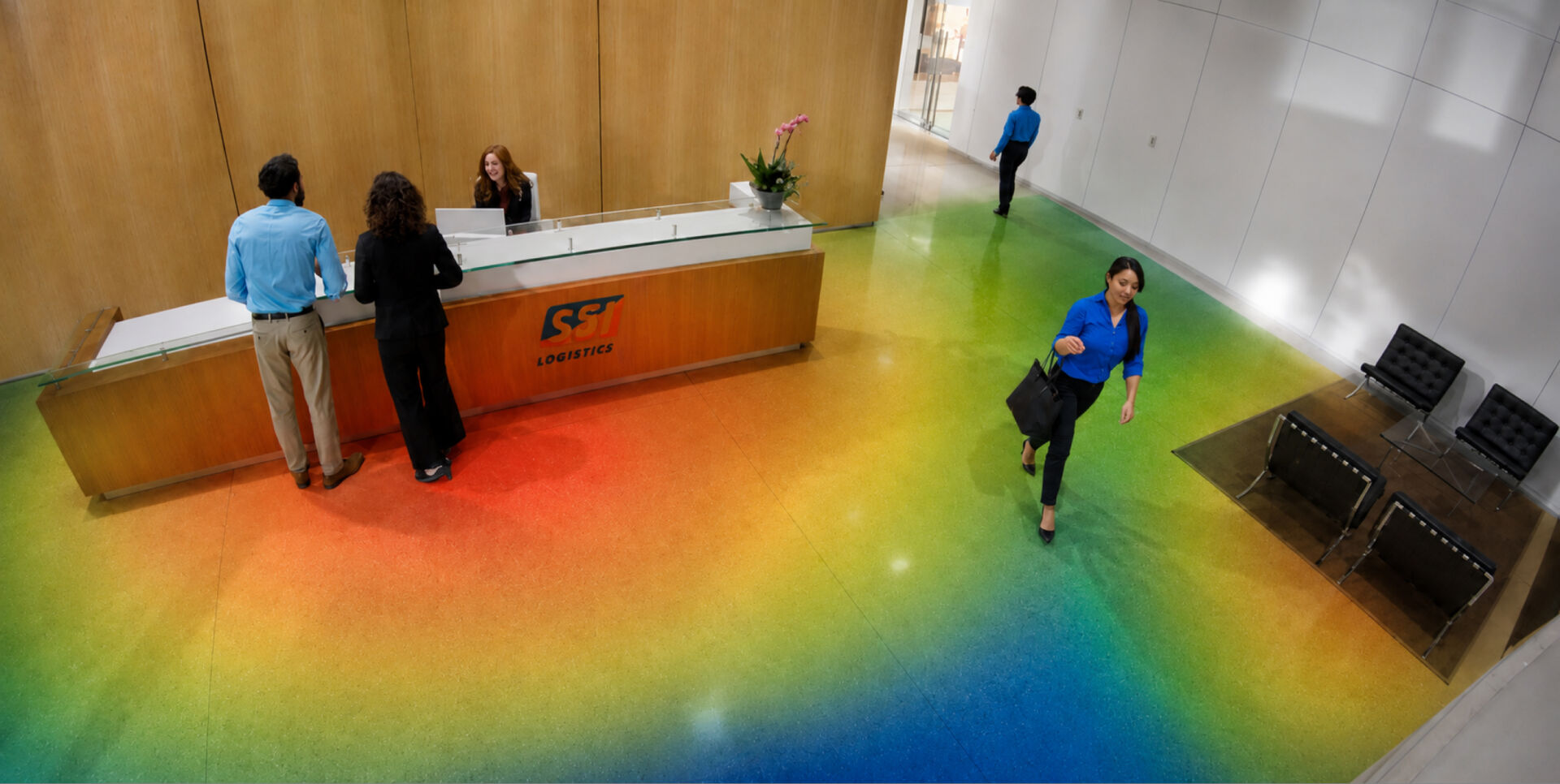 Colourful office