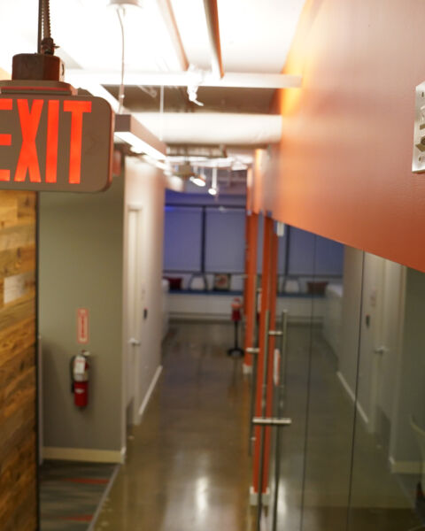building exit