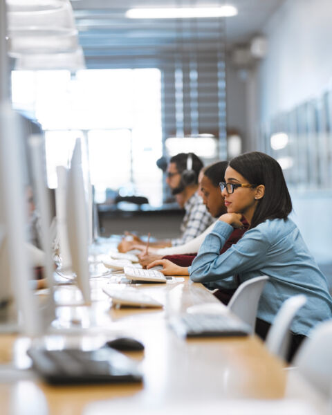 people on computers