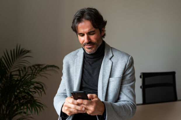 Man on phone