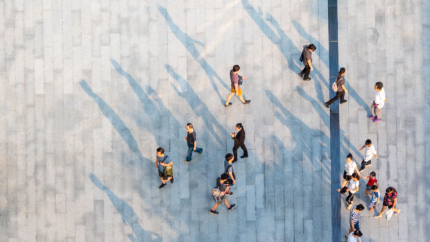 People walking