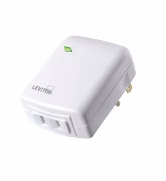 Leviton Plug-in Outlet with Z-Wave | Plug-in Dimmer with Z-Wave